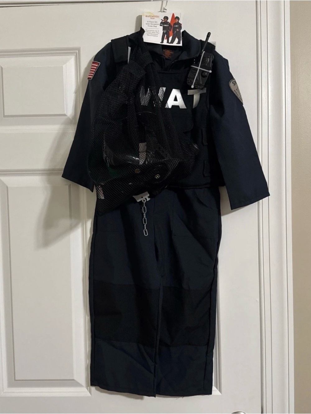 NWT Kids SWAT Tactical Costume with Vest and Accessories